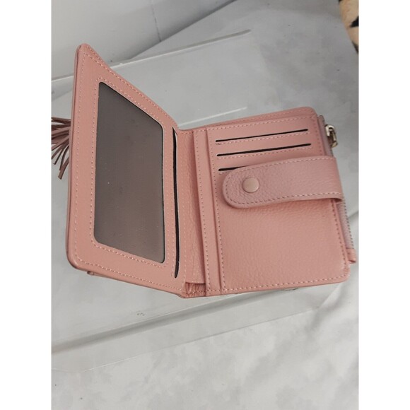 Pink Square Unbranded Wallet Pullout ID Case Slots & Pockets - Picture 4 of 4